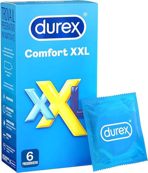 Durex Comfort XXL Extra Extra Large 6 Preservativi.